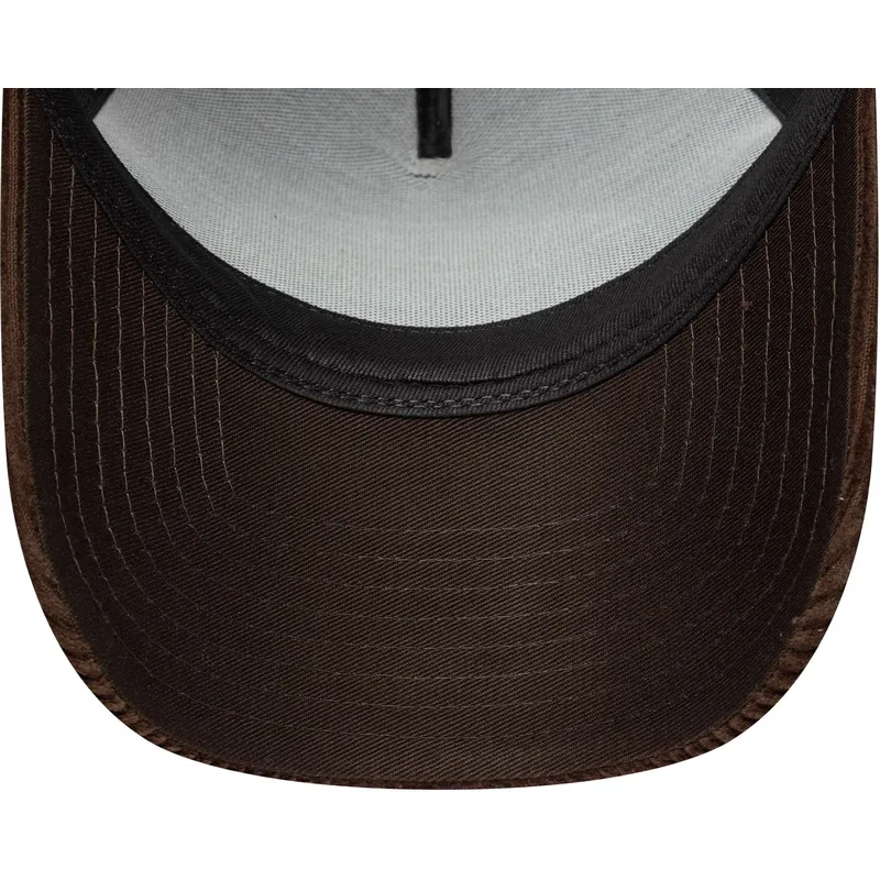 brun-bojd-skarm-snapback-9forty-e-frame-patch-cord-keps-fran-new-era