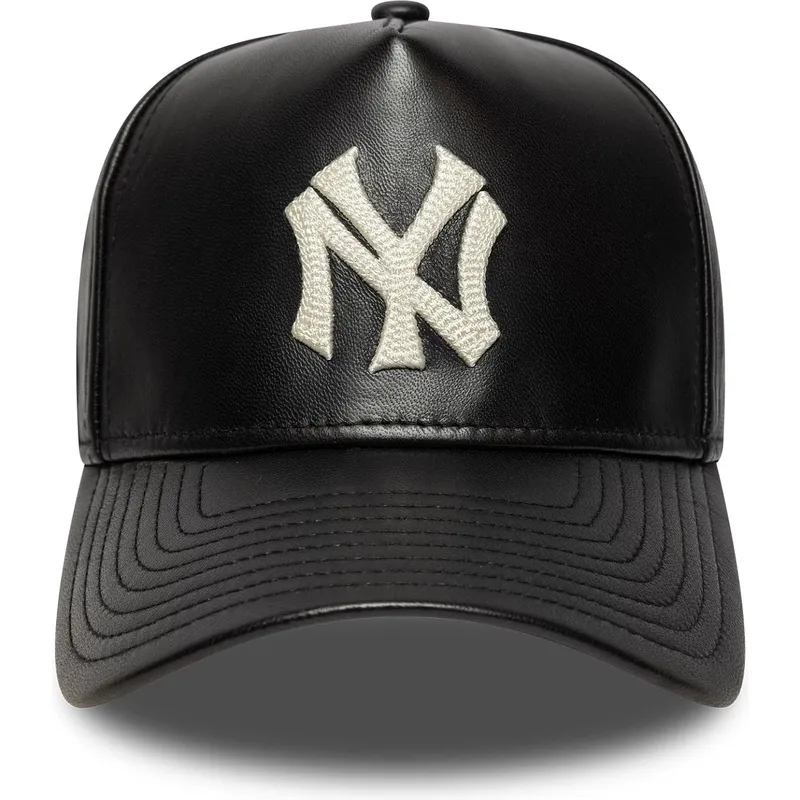 cepice-zaoblena-cerna-nastavitelny-9forty-e-frame-img-leather-new-york-yankees-mlb-new-era