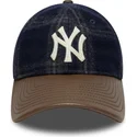 new-york-yankees-mlb-new-era-bla-och-brun-justerbar-9twenty-img-loden-leather-bojd-keps