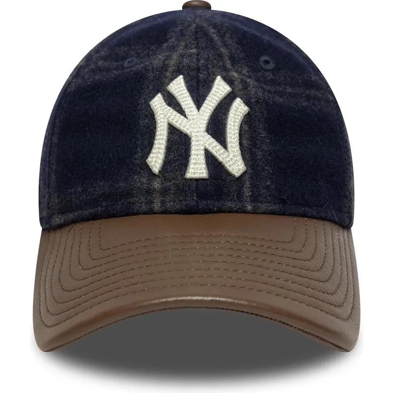 cap-zaoblena-multicolor-adjustable-strap-9twenty-img-loden-leather-new-york-yankees-mlb-new-era