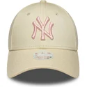 cepice-zaoblena-bezova-nastavitelny-rosa-9forty-league-essential-new-york-yankees-mlb-new-era