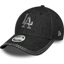 cap-zaoblena-black-adjustable-strap-9forty-sequin-denim-los-angeles-dodgers-mlb-new-era