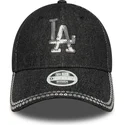 gorra-curva-negra-ajustable-para-mujer-9forty-sequin-denim-de-los-angeles-dodgers-mlb-de-new-era