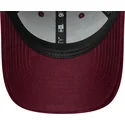 new-era-mlb-los-angeles-dodgers-9forty-velour-verstellbare-damen-kappe-mit-gebogenem-schirm-in-bordeaux
