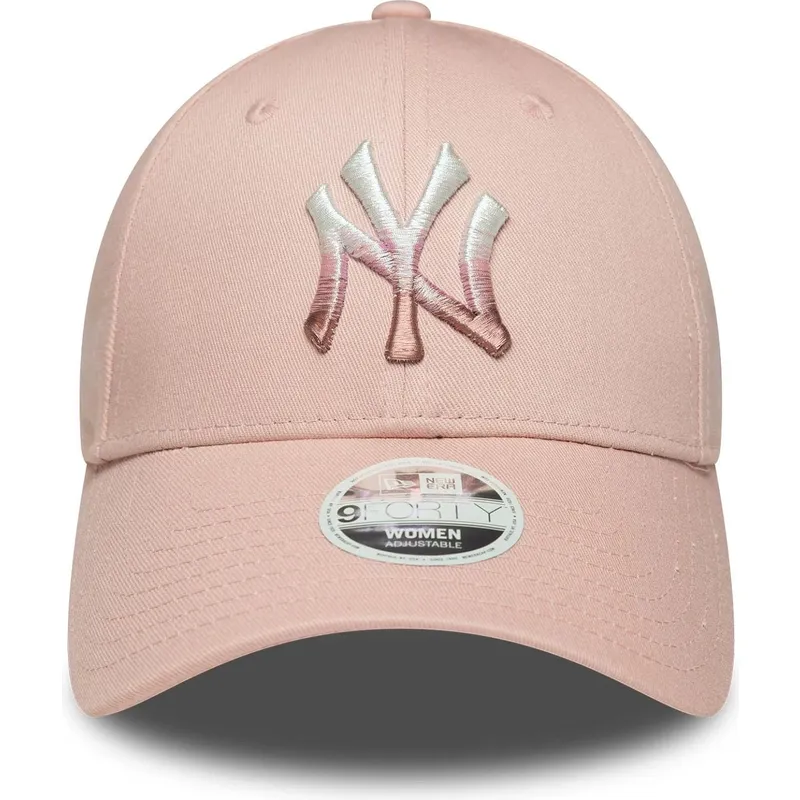 gorra-curva-rosa-ajustable-para-mujer-9forty-metallic-logo-de-new-york-yankees-mlb-de-new-era