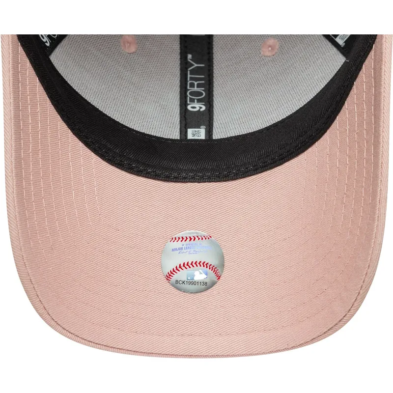 new-era-new-york-yankees-mlb-9forty-metallic-logo-justerbar-rosa-bojd-keps-for-dam