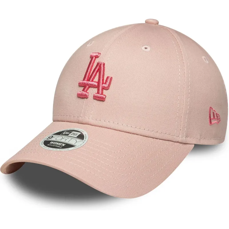 cepice-zaoblena-ruzova-nastavitelny-9forty-league-essential-los-angeles-dodgers-mlb-new-era