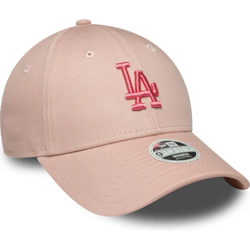 cepice-zaoblena-ruzova-nastavitelny-9forty-league-essential-los-angeles-dodgers-mlb-new-era