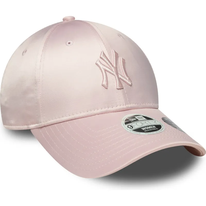 gorra-curva-rosa-ajustable-para-mujer-con-logo-rosa-9forty-satin-bow-back-de-new-york-yankees-mlb-de-new-era