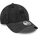 gorra-curva-negra-ajustable-para-mujer-9twenty-denim-de-new-york-yankees-mlb-de-new-era