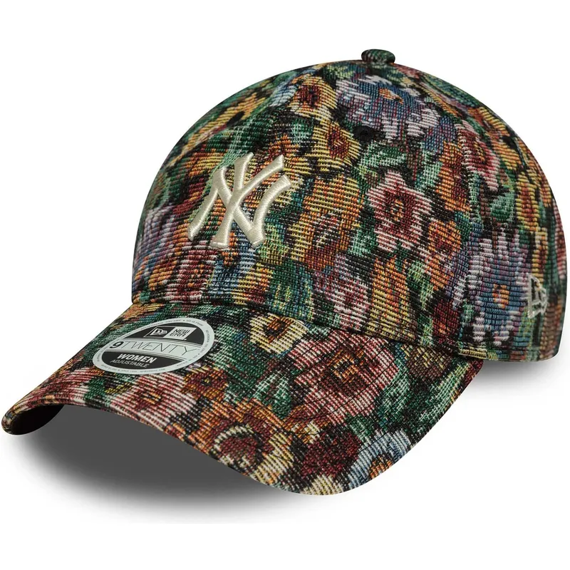 new-era-new-york-yankees-mlb-9twenty-floral-justerbar-flerfargad-bojd-keps-for-dam
