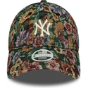 gorra-curva-multicolor-ajustable-para-mujer-9twenty-floral-de-new-york-yankees-mlb-de-new-era