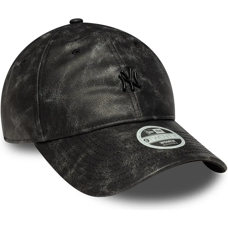 cap-zaoblena-black-adjustable-strap-9twenty-worn-pu-new-york-yankees-mlb-new-era cap-zaoblena-black-adjustable-strap-9twenty-worn-pu-new-york-yankees-mlb-new-era