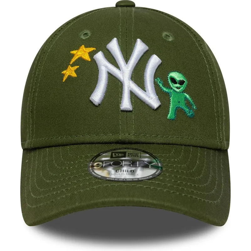 cepice-zaoblena-zelena-nastavitelny-pro-deti-9forty-space-icon-new-york-yankees-mlb-new-era