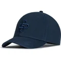 marineblaue-verstellbare-baseballkappe-mit-marineblauem-logo-baseball-peach-obl055-von-oblack