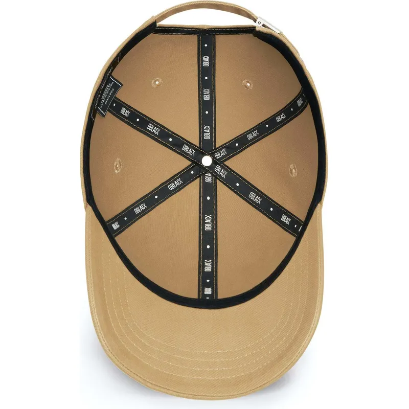 cap-zaoblena-beige-adjustable-strap-oblack