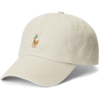 Čepice zaoblená béžová nastavitelný Classic Sport Stretch Cotton Twill Polo Ralph Lauren