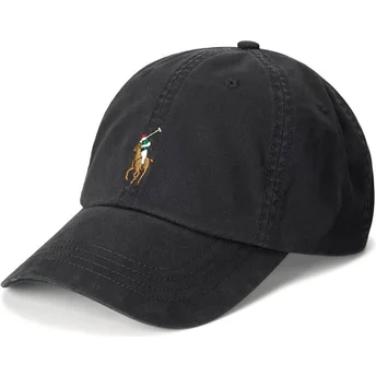 Čepice zaoblená černá nastavitelný Classic Sport Stretch Cotton Twill Polo Ralph Lauren