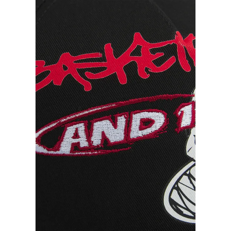 cepice-zaoblena-cerna-snapback-dunk-graffiti-and1