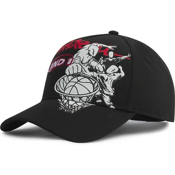 Cap zaoblená black snapback AND1