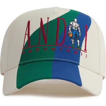 Cap zaoblená beige snapback AND1