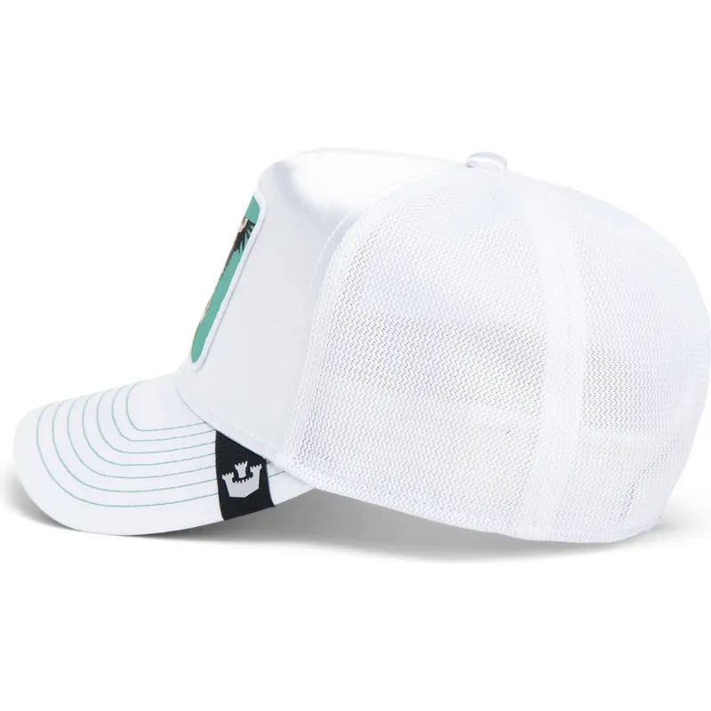 gorra-trucker-blanca-pelicano-pajaro-escape-not-into-yoga-great-escape-the-farm-de-goorin-bros