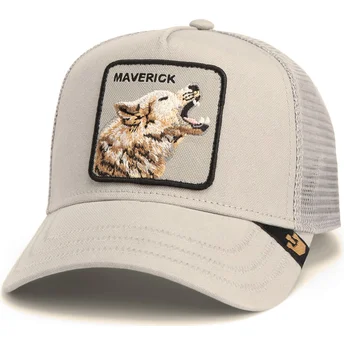 Trucker-Cap grau Wolf Maverick Howling In Harmony Core Canvas The Farm von Goorin Bros.