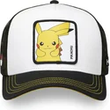 gorra-trucker-vit-och-svart-pikachu-pkm6-ele-pokemon-fran-capslab