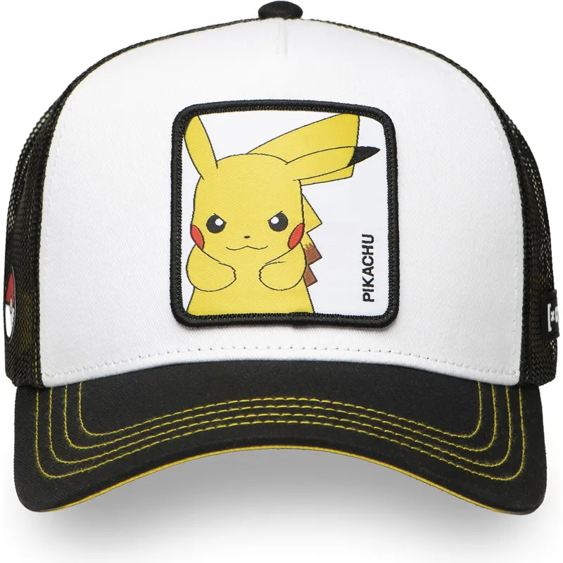 gorra-trucker-blanca-y-negra-pikachu-pkm6-ele-pokemon-de-capslab