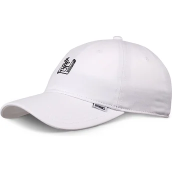 Weiße verstellbare Curved Cap LoveMeNot von Djinns