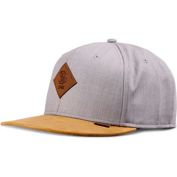 Grau-braune Snapback-Kappe Linen 2015 von Djinns