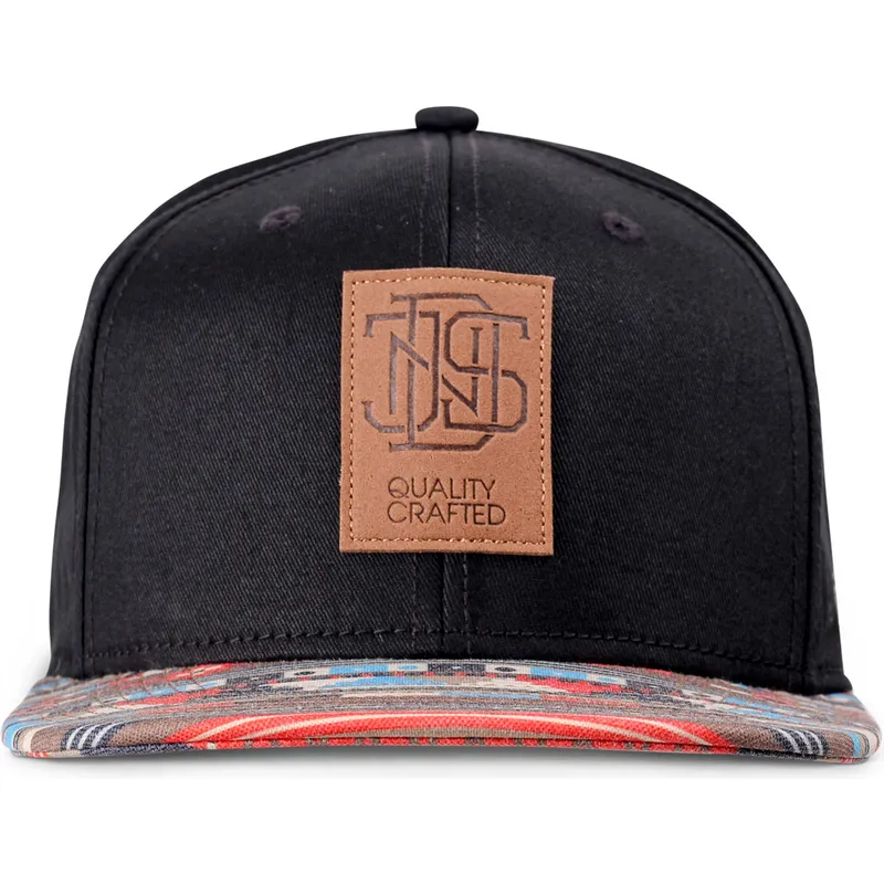 cepice-rovna-cerna-snapback-aztek-djinns