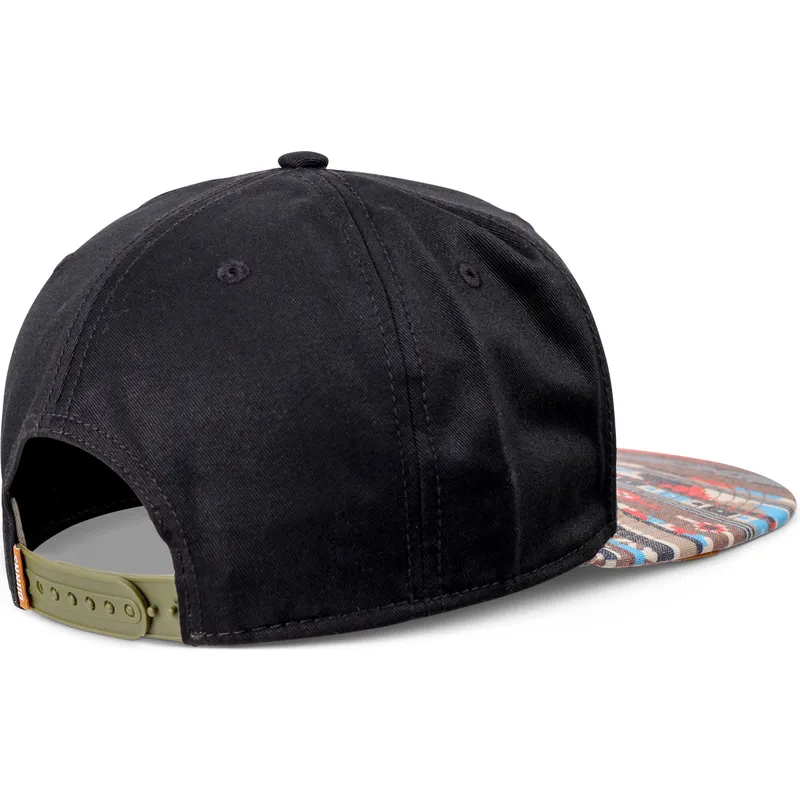 cepice-rovna-cerna-snapback-aztek-djinns