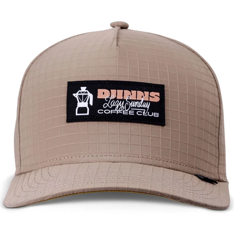 cepice-zaoblena-hneda-snapback-hft-sunday-coffee-ripstop-djinns
