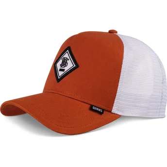 Gorra trucker naranja y blanca HFT Match DNC de Djinns