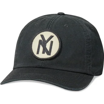 Verstellbare schwarze Baseballkappe New York Black Yankees Hepcat von American Needle