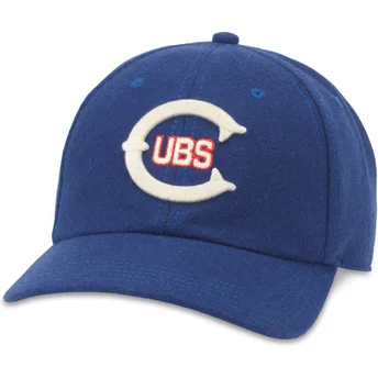 American Needle Curved Brim Cleveland Cubs Archive Legend Blue Adjustable Cap
