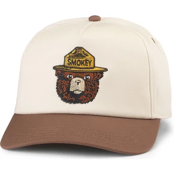 Brun böjd snapback-keps Smokey Bear Roscoe från American...