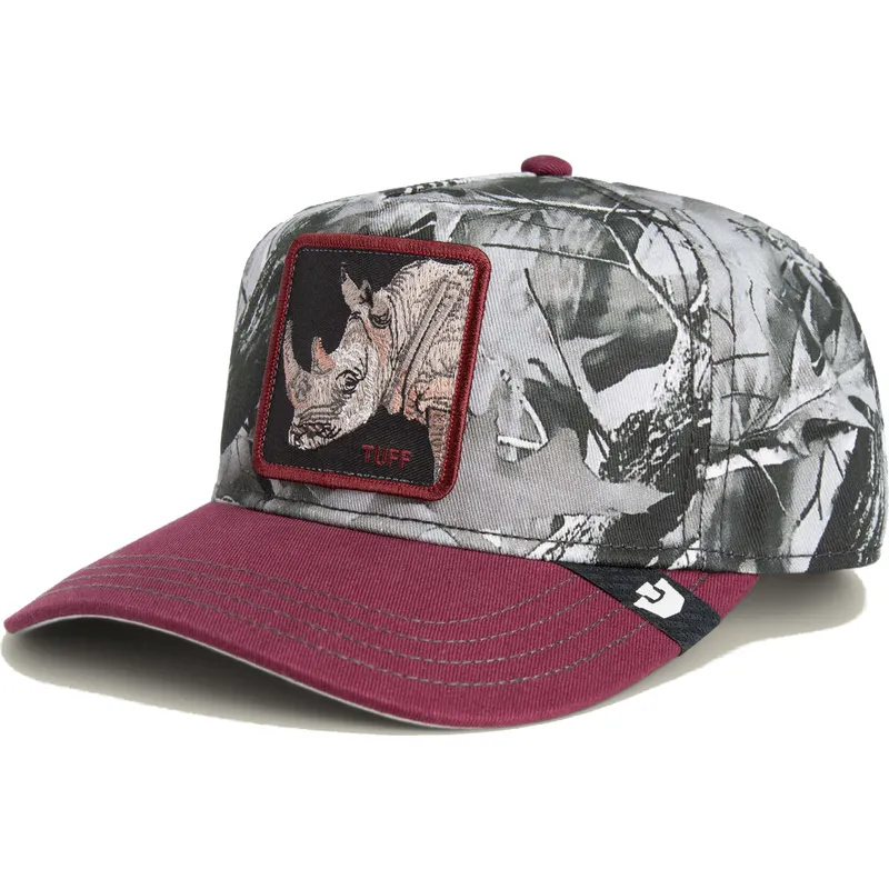 gorra-curva-roja-snapback-rinoceronte-tuff-camo-desaturated-camo-the-farm-de-goorin-bros