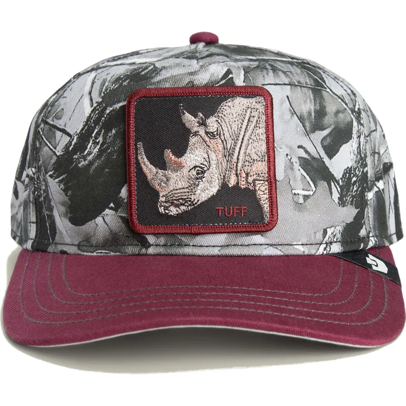 rod-kurvad-snapback-keps-med-noshorning-tuff-camo-desaturated-camo-the-farm-fran-goorin-bros