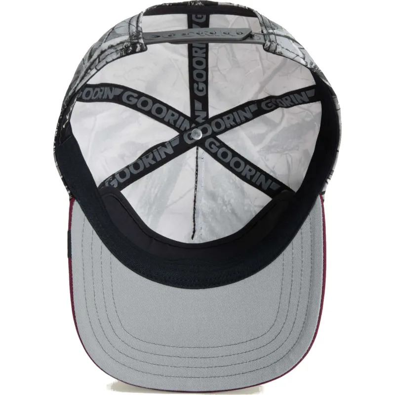 cepice-zaoblena-cervena-snapback-tuff-camo-desaturated-camo-the-farm-goorin-bros