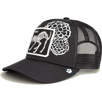 Cap zaoblená black snapback gato Dia de Michi Dia Los Muertos The Farm The Farm de Goorin Bros.