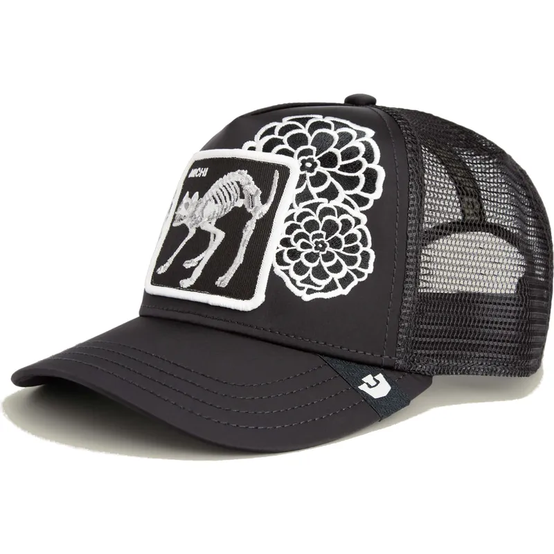 cap-zaoblena-black-snapback-gato-dia-de-michi-dia-los-muertos-the-farm-the-farm-de-goorin-bros