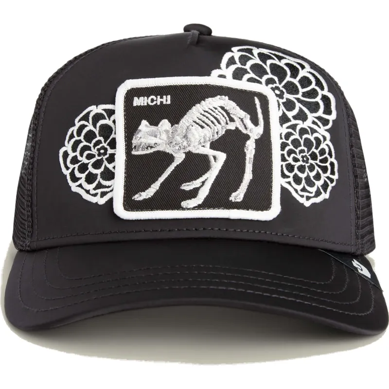 cap-zaoblena-black-snapback-gato-dia-de-michi-dia-los-muertos-the-farm-the-farm-de-goorin-bros