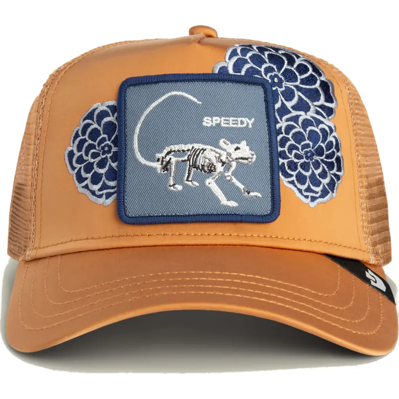 trucker-cap-braun-maus-dia-de-speedy-dia-de-los-muertos-the-farm-von-goorin-bros