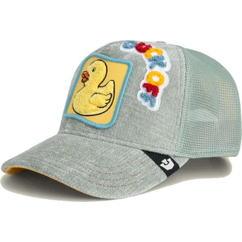Čepice zaoblená žádné zvíře šedá snapback pato Duck Off Ducking Autocorrect Happy Thoughts The Farm The Farm de Goorin Bros.
