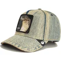 gorra-curva-azul-denim-snapback-serpiente-pit-boss-the-showdown-the-farm-de-goorin-bros