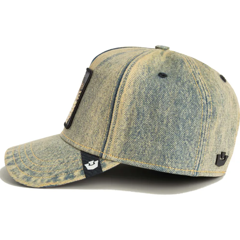 denim-blaue-gebogene-snapback-kappe-schlange-pit-boss-the-showdown-the-farm-von-goorin-bros