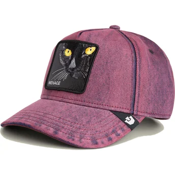 Čepice zaoblená červená snapback denim gato Menace Rail Bird The Showdown The Farm The Farm de Goorin Bros.