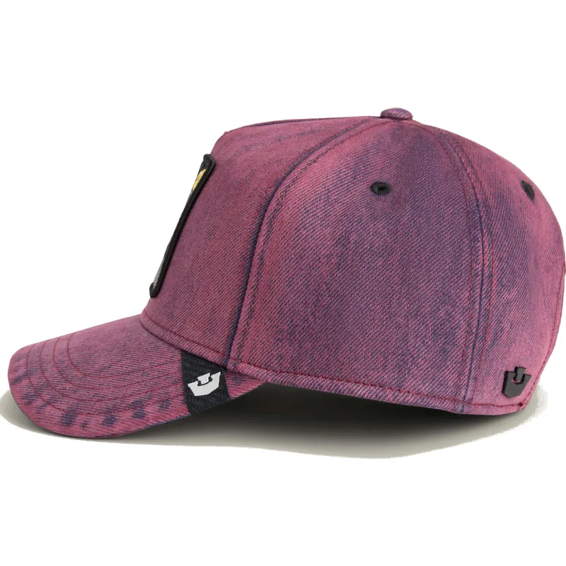 cepice-zaoblena-cervena-snapback-denim-gato-menace-rail-bird-the-showdown-the-farm-the-farm-de-goorin-bros